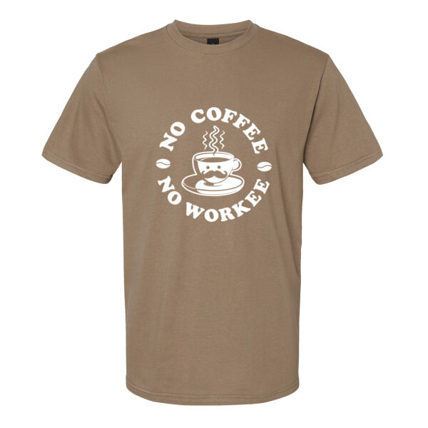No Coffee No Workee Men's T Shirt Thumbnail